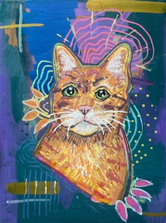 Whimsical Custom Pet Portrait ( Miniature )