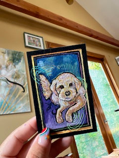 Whimsical Custom Pet Portrait ( Miniature )