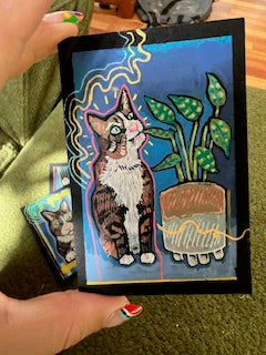 Whimsical Custom Pet Portrait ( Miniature )